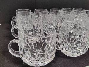 lot 132 image: Set of 20 Crystal Coffee Mugs