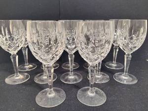 lot 136 image: Crystal Wine Goblets - Possibly Gorham (12)