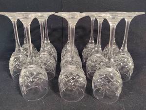 lot 142 image: Crystal Wine Goblets - Possibly Wedgewood (13)