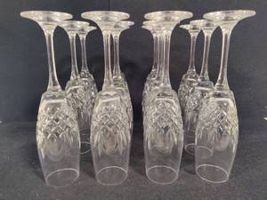 lot 140 image: Crystal Champagne Glasses - Wedgewood (12)
