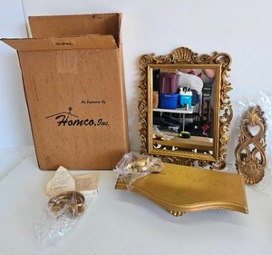 lot 58 image: NOS Homco Decorative Mirror