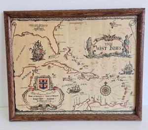 lot 77 image: Royal Caribbean Cruise Line Vintage Map