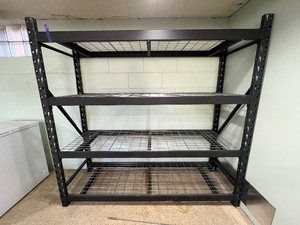 lot 397 image: Heavy Duty Metal Shelving Unit