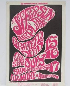lot 31 image: Fantastic Original 1960s Rock Concert Poster Collection #1 - Grateful Dead &amp Jefferson Airplane