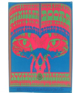 lot 45 image: Fantastic Original 1960s Rock Concert Poster Collection #15 - The Doors &amp Miller Blues Band