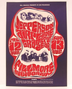 lot 47 image: Fantastic Original 1960s Rock Concert Poster Collection #17 - Grateful Dead &amp Jefferson Airplane