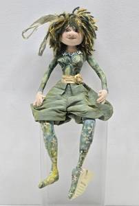 lot 184 image: Large Hand Signed Doll by Charlie Patricolo - Wishful Thinking - Original Tag