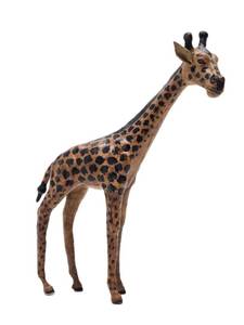 lot 192 image: Large Vintage 17 Leather Giraffe