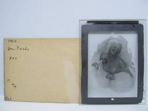 lot 163 image: Original Vintage 1950s Pre-Production Glass Panel - Zoe Mozert Pinup Girl - #3