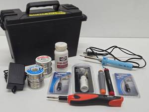 lot 319 image: Estate Lot of Soldering Tools &amp Supplies