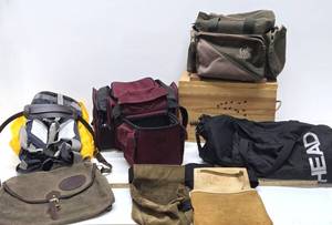 lot 368 image: Large Group of Good Hunting  Outdoor Bags Satchels etc