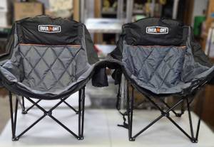 lot 382 image: Pair of Overmont Folding Camp Chairs