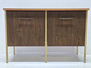 lot 327 image: Vintage mid Century Vinyl Record Storage Cabinet  Desk