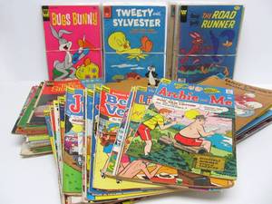 lot 241 image: Lot of Assorted Vintage Comic Books - Archie, Jughead, Disney, Warner Bros etc