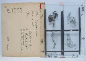 lot 249 image: Larger Original Vintage 1950s Pre-Production Glass Panel - GIL ELVGREN Pinup Girls - #3