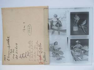 lot 250 image: Larger Original Vintage 1950s Pre-Production Glass Panel - GIL ELVGREN Pinup Girls - #4