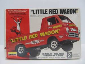 lot 257 image: NOS Sealed Vintage Lindberg Model Kit - Little Red Wagon