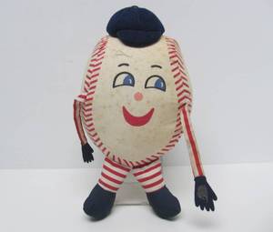 lot 267 image: Very Cool Authentic 1965 MN TWINS Team Signed Plush Baseball Figure