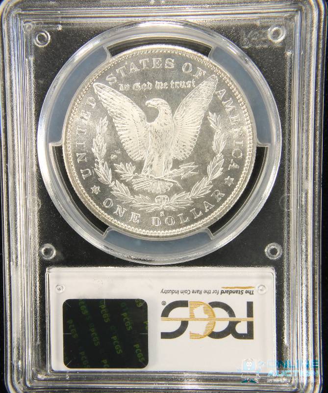 1879 S MORGAN SILVER DOLLAR MS66 PCGS RARE