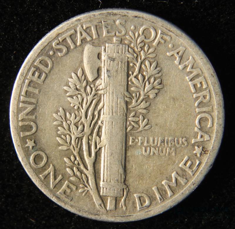 1942 MERCURY DIME FINE