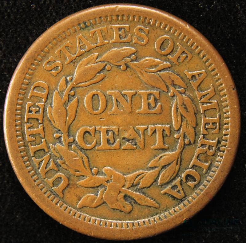 1856 US LARGE CENT XF DETAILS