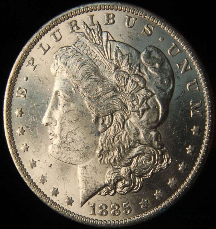1885 O US MORGAN SILVER DOLLAR BU