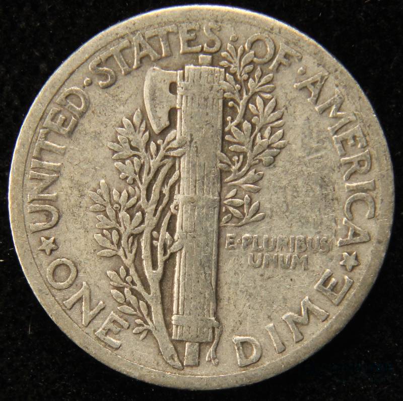 1936 US MERCURY DIME FINE