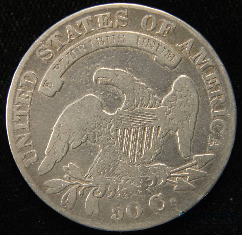 1833 US BUST HALF DOLLAR VF DETAILS