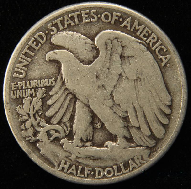 1945 WALKING LIBERTY SILVER HALF DOLLAR FINE