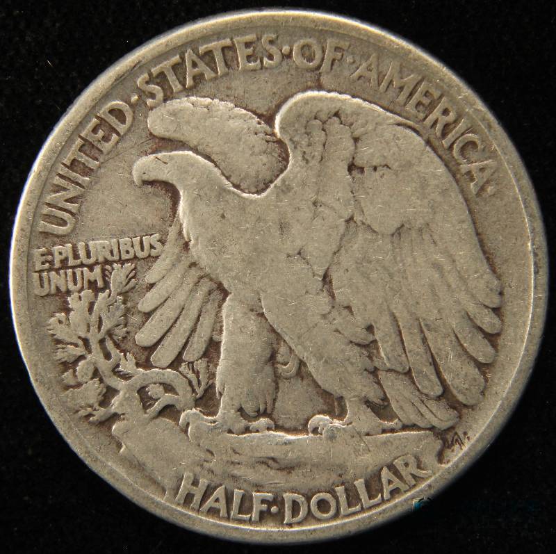 1944 WALKING LIBERTY SILVER HALF DOLLAR VG