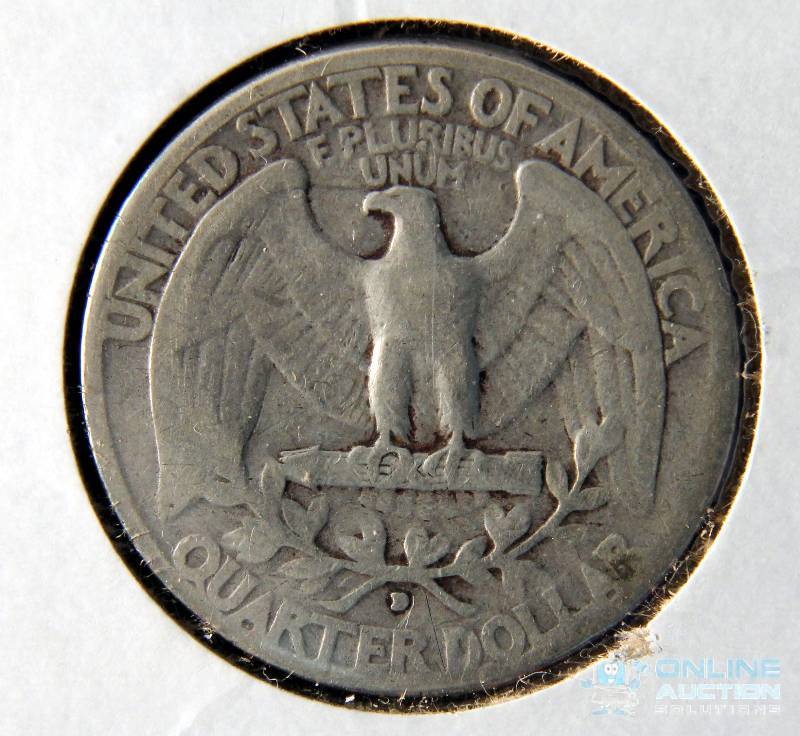 1932 D WASHINGTON SILVER QUARTER KEY DATE