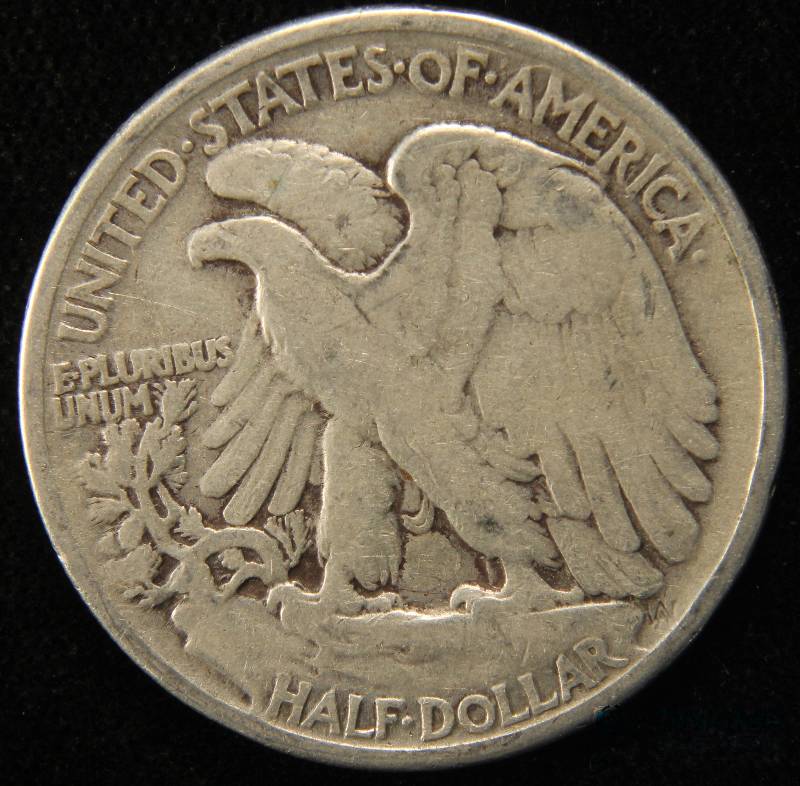 1942 WALKING LIBERTY SILVER HALF DOLLAR VG