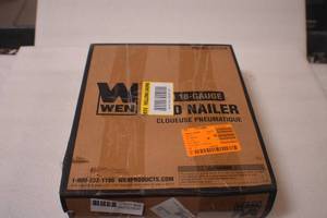 lot 55 image: WEN 61723K 18-Gauge 38-Inch to 2-Inch Brad Nailer with Carrying Case