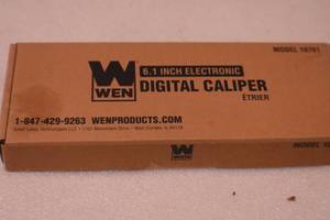 lot 77 image: WEN 10761 Electronic 6.1-Inch Digital Caliper with LCD Readout and Storage Case
