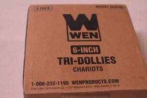 lot 83 image: WEN DL6165 6-Inch 165-Pound Capacity Furniture Moving Tri-Dolly Set (4 Pack)