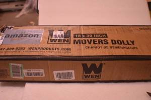 lot 90 image: WEN 721830 1320-Pound Capacity 18-by-30-Inch Hardwood Movers Dolly, 2-Pack