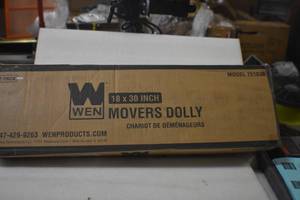 lot 104 image: WEN 721830 1320-Pound Capacity 18-by-30-Inch Hardwood Movers Dolly, 2-Pack