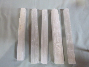 lot 37 image: 5 Selenite Crystal Sticks