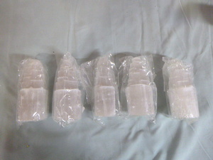 lot 40 image: 5 Selenite Crystal Towers