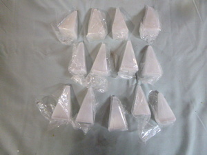 lot 43 image: 13 Selenite Crystal Pyramids