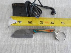 lot 4 image: MHS Cutlery Hand Crafted Damascus S...