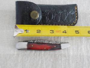 lot 12 image: MHS Cutlery Hand Crafted Damascus S...