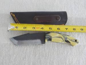 lot 14 image: MHS Cutlery Hand Crafted Damascus S...