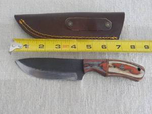 lot 20 image: MHS Cutlery Hand Crafted Damascus S...