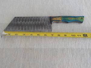 lot 25 image: MHS Cutlery Hand Crafted Damascus S...