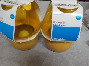 lot 43 image: 2 Room Essentials Table Lamps 8 He...