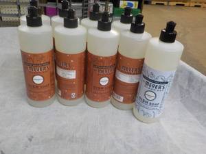 lot 45 image: 6 Bottles 16 oz Meyers Dish Soap...