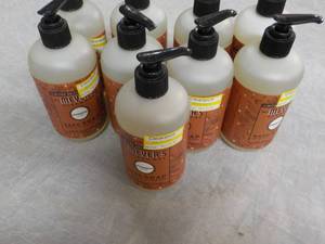 lot 114 image: 9 bottles Meyers Hand Soap...
