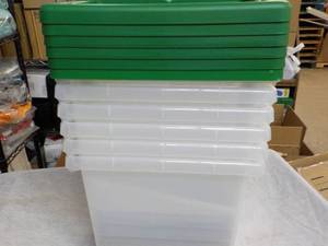 lot 126 image: 6 HMS Medium Latched Plastic Storag...