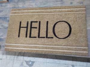 lot 136 image: 18 x 30 Hello Door Mat...